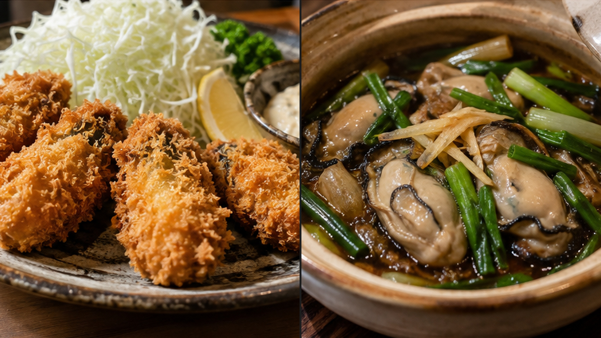 Oysters in Japan and China: from crisp kaki fry to dishes with ginger